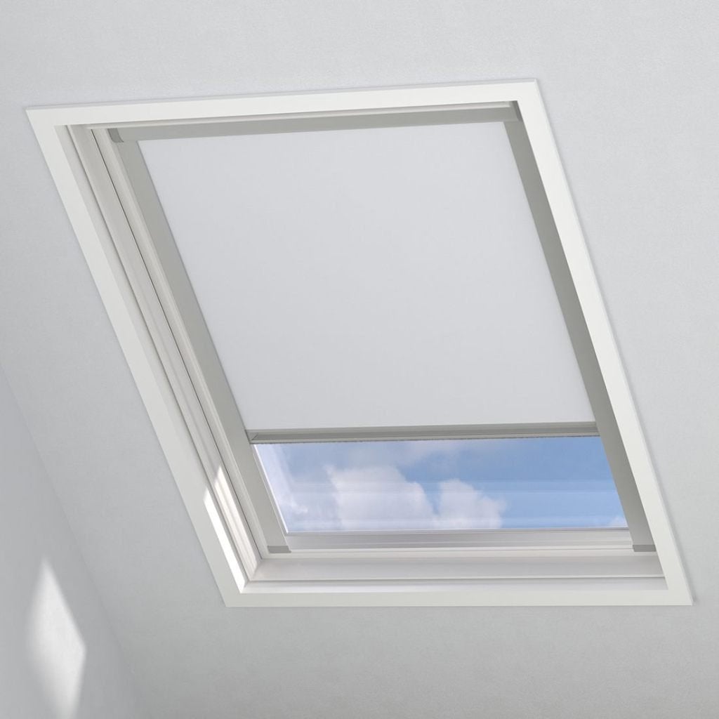 VELUX verduisterend rolgordijn DKL S06 – wit, Ophalen, Gebruikt, Wit, Verduisterend