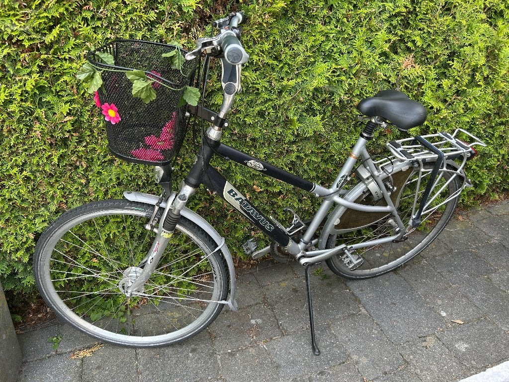 Damesfiets Batavus Socorro, Fietsen en Brommers, Ophalen, Gebruikt, Velgrem, Versnellingen
