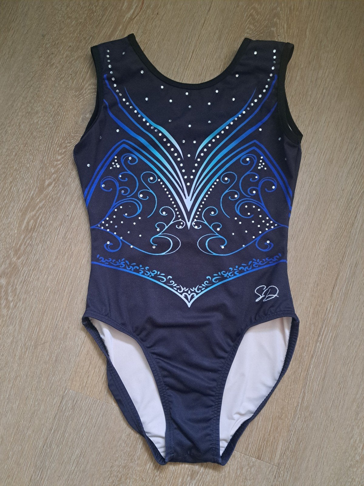 Turnpakje Sparkle&Dream mt ASM, Gebruikt, Blauw, Ophalen of Verzenden, Turnpak(je)