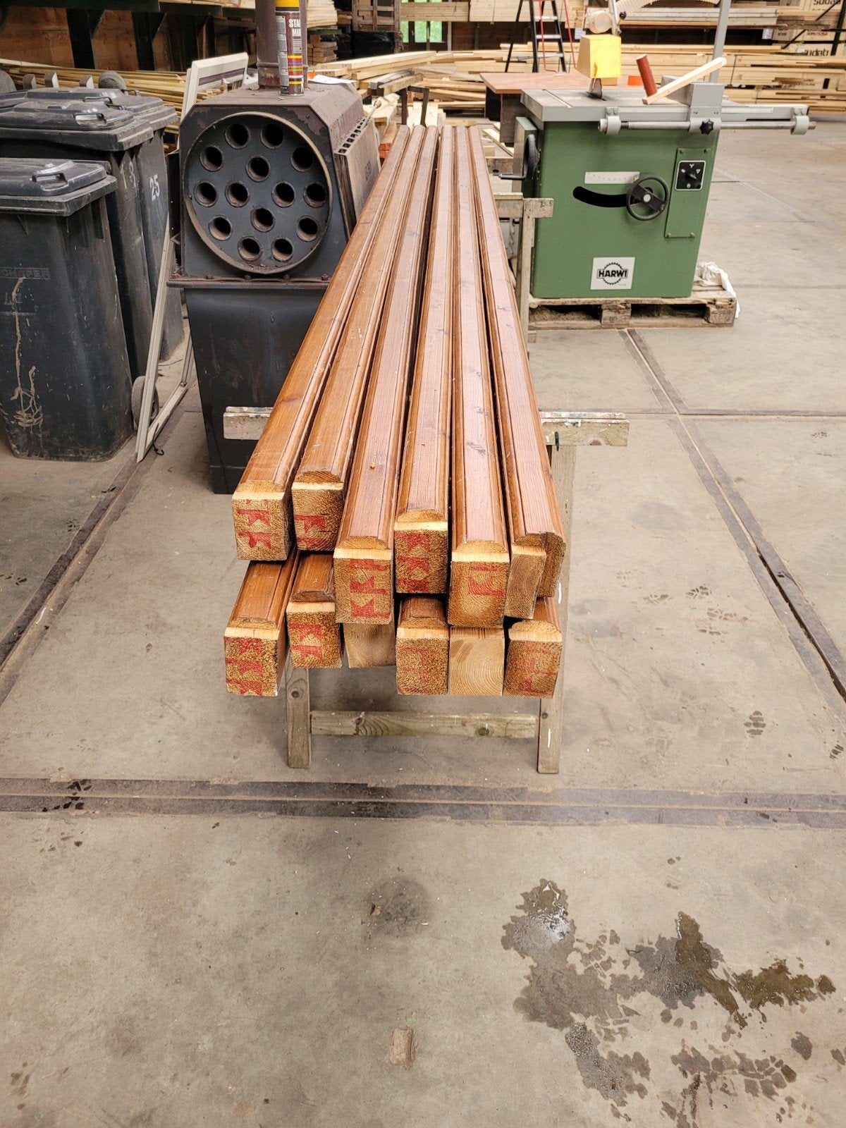 12 balken  95x57 mm lang 3.50m, Ophalen, 250 cm of meer, Balken