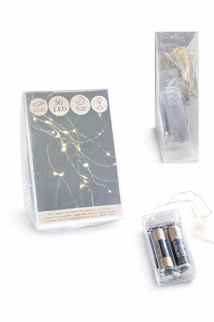 50 LED Koperdraad Lichtslinger - Warm Wit, Ophalen of Verzenden, Nieuw