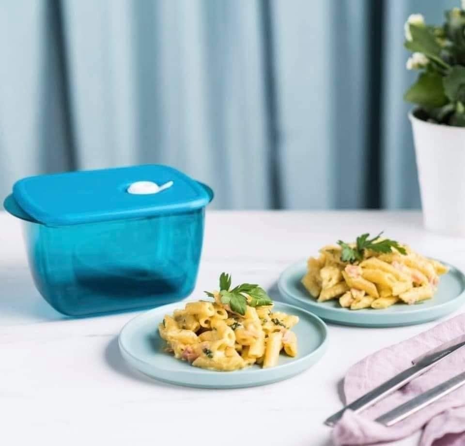 Tupperware Crystal Plus 2.0 - 1 liter - Nieuw, Bewaardoos, Blauw, Nieuw, Ophalen of Verzenden