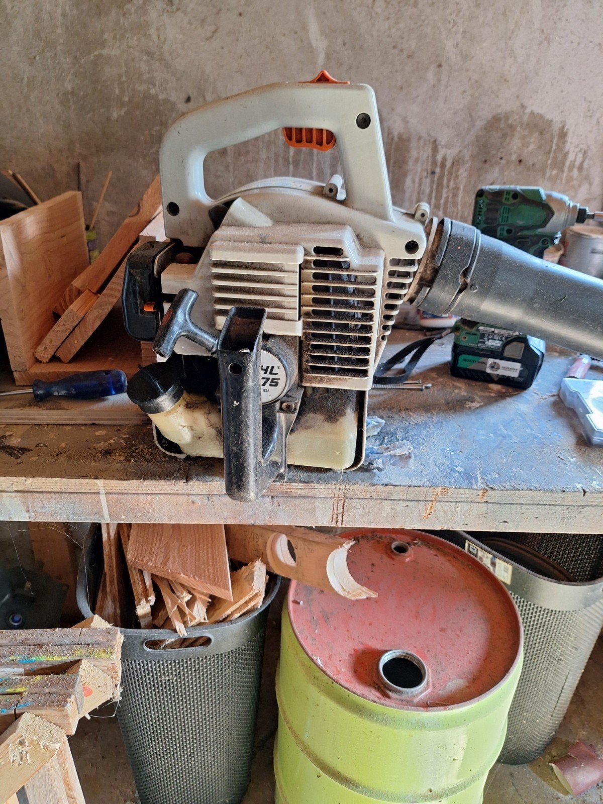 stihl hand bladblazer zuiger bg 75, Ophalen, Gebruikt, Met opvangzak, Handgedragen