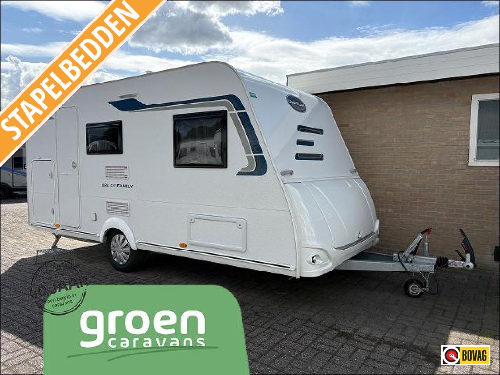 Caravelair Alba Family 426 Stapelbed, Dwarsbed, Bedrijf, Treinzit, 750 - 1000 kg