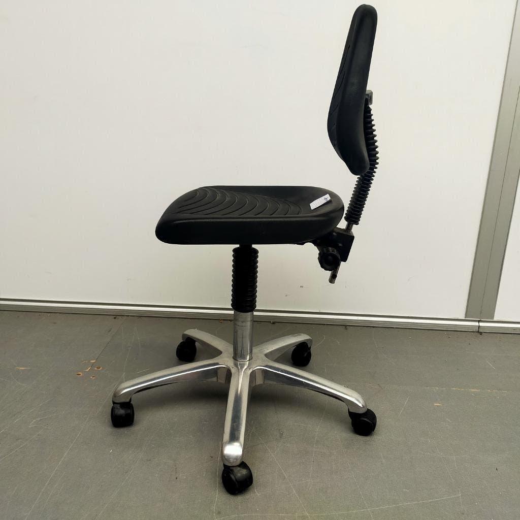 Score werkstoel PU kunststof zwarte zitting ihv 39-53 cm, Kunststof, Gebruikt, Zwart, Ophalen of Verzenden