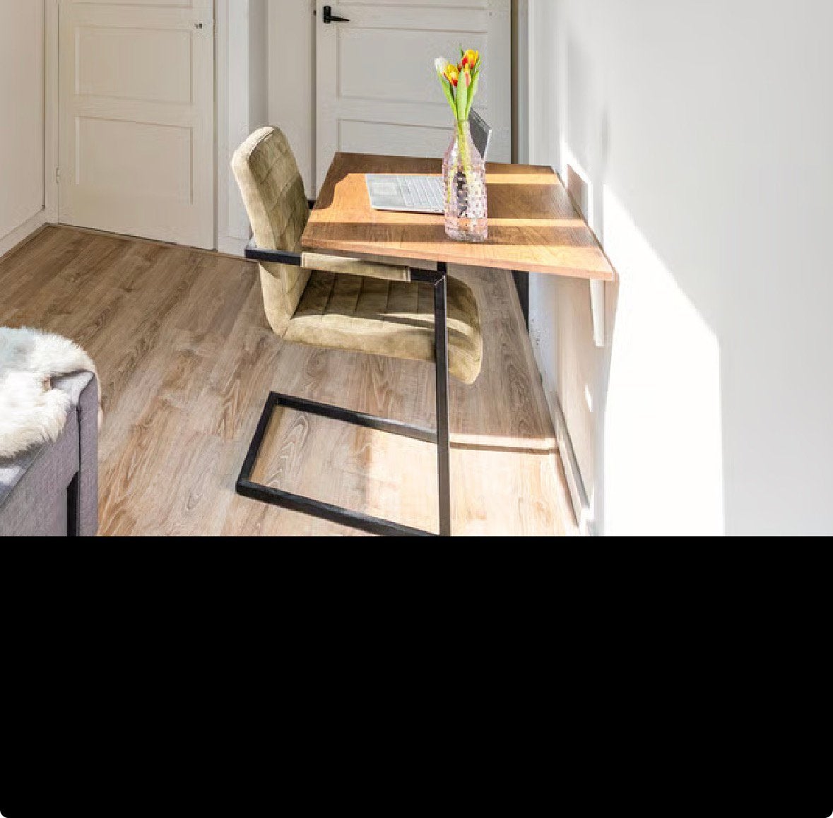 Wandbureau 90x60 cm - Opklapbaar en ruimtebesparend, Huis en Inrichting, Ophalen, 50 tot 100 cm, Tot twee personen, 50 tot 100 cm