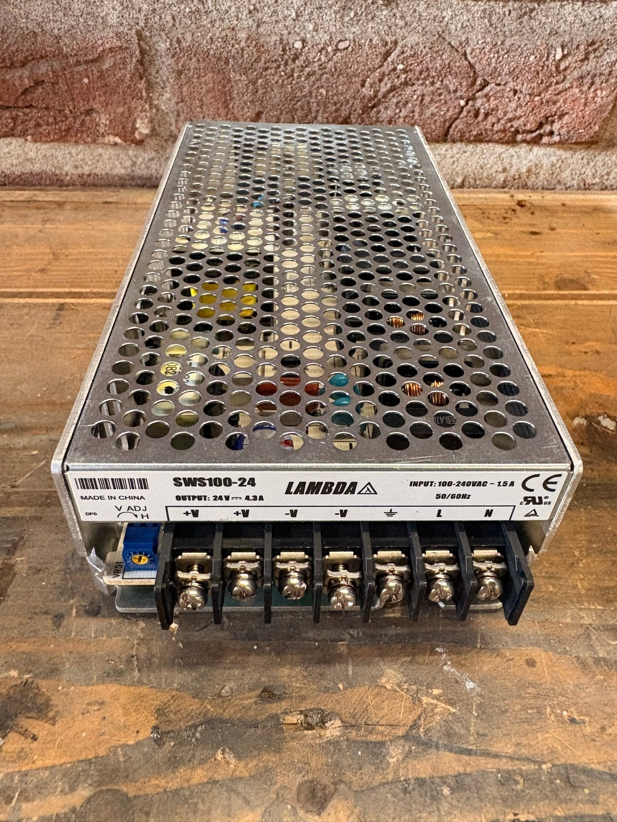 Lambda SWS100-24 Voeding 24V 4.3A, Ophalen of Verzenden, Gebruikt