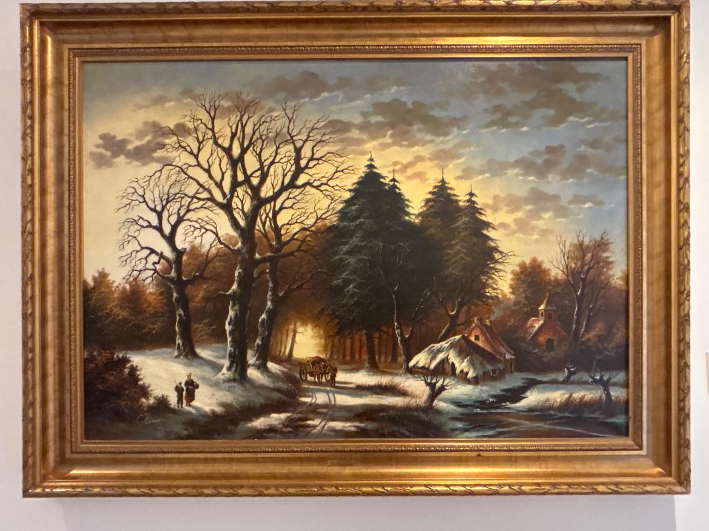 Winterlandschap Cees Hasman, Ophalen