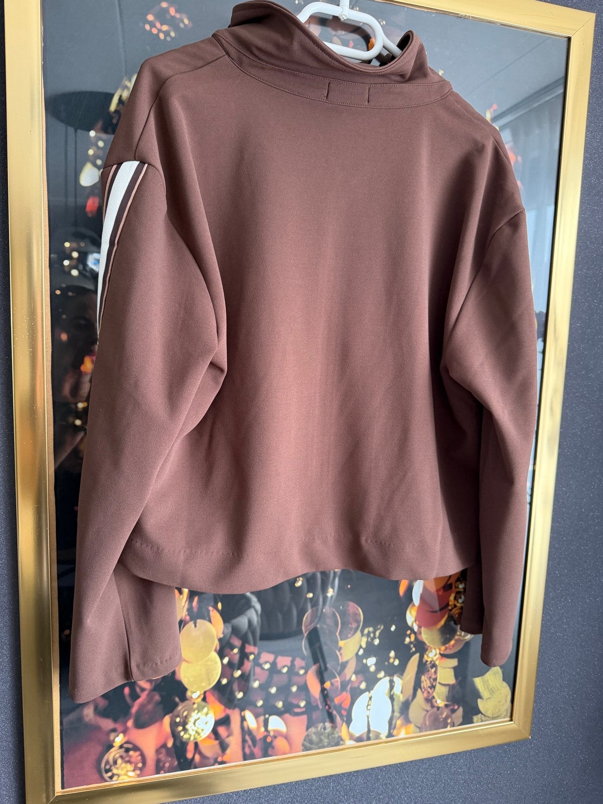 Pescara TerStal bruin vest met rits en strepen XL, Ophalen of Verzenden, Nieuw, Maat 46/48 (XL) of groter, Bruin