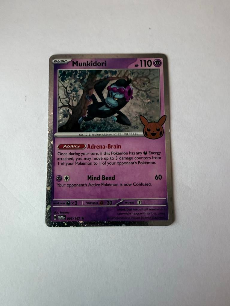 Munkidori 095/167 Cosmos Halloween Pokémon Kaart, Ophalen of Verzenden, Zo goed als nieuw, Losse kaart