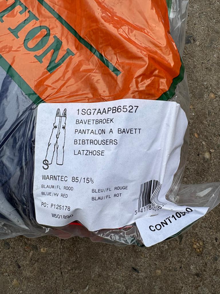 Nieuwe CE-gekeurde zaag/bosmaaier overall - Maat S, Ophalen of Verzenden, Nieuw, Overall