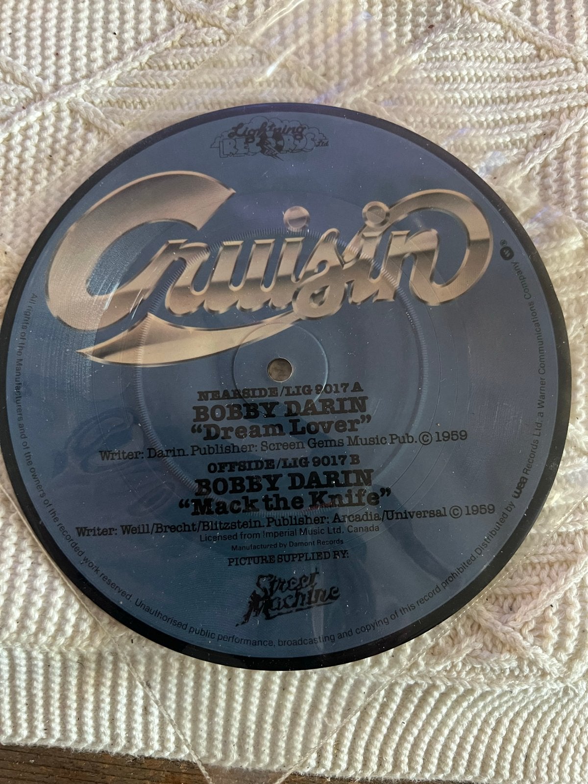 Bobby Darin - Cruisin' 2 Picture Disc (7 inch), 7 inch, Ophalen of Verzenden, Zo goed als nieuw, Picture disc