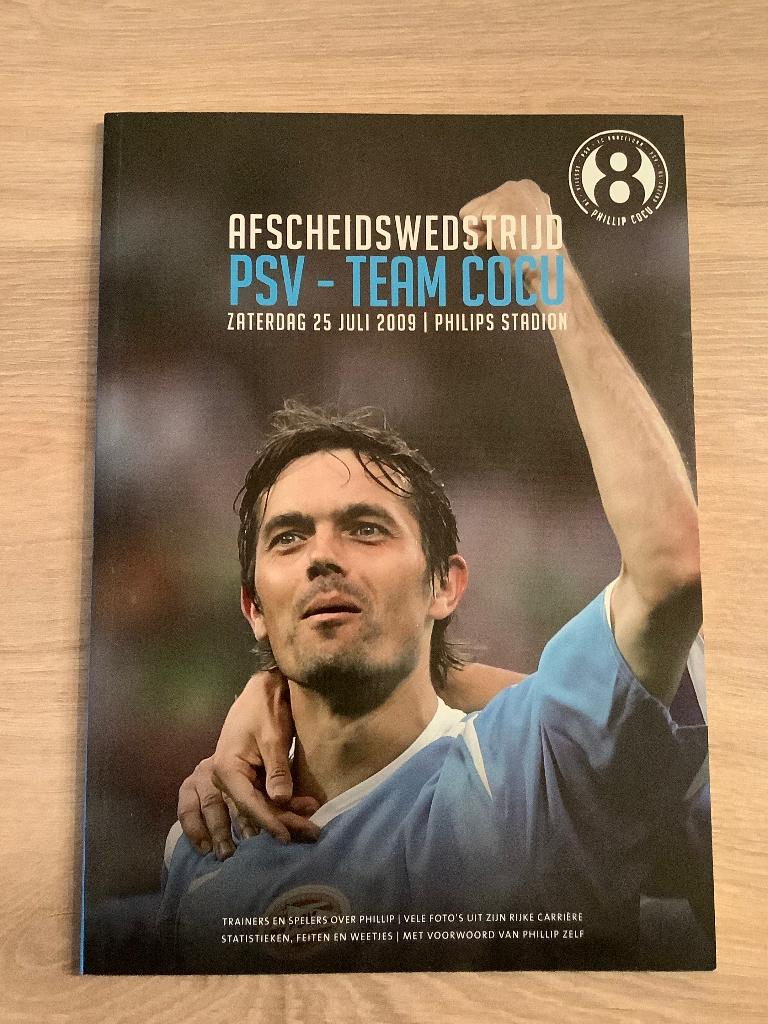 Boekje Afscheidswedstrijd Cocu bij PSV, Ophalen of Verzenden, Zo goed als nieuw, PSV, Boek of Tijdschrift