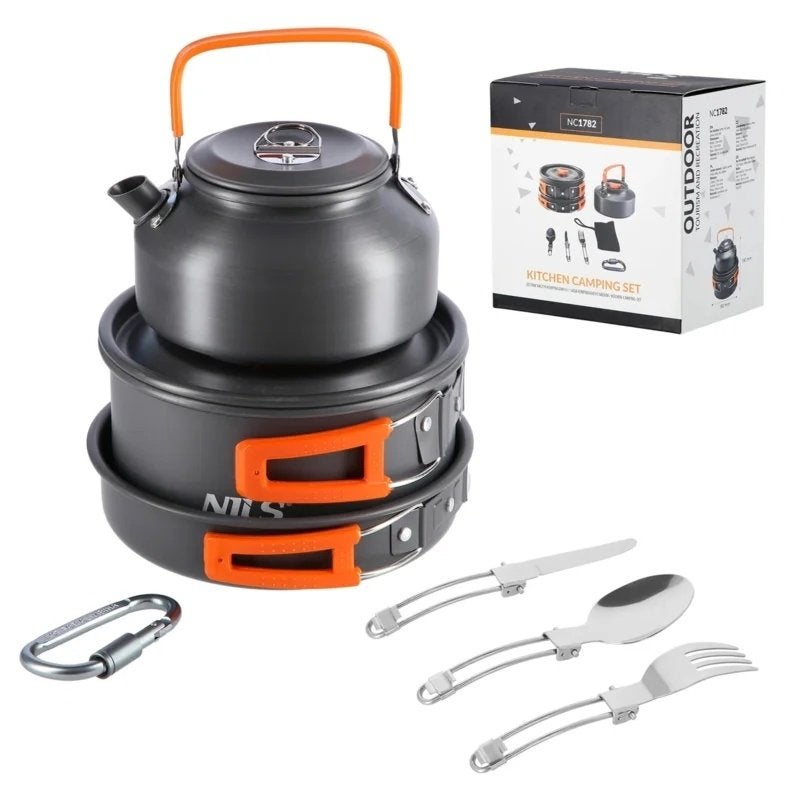 Nils Camping Pannenset 2-3 persoons, Outdoorsportshop, Nieuw, Verzenden, Info@outdoorsportshop.nl