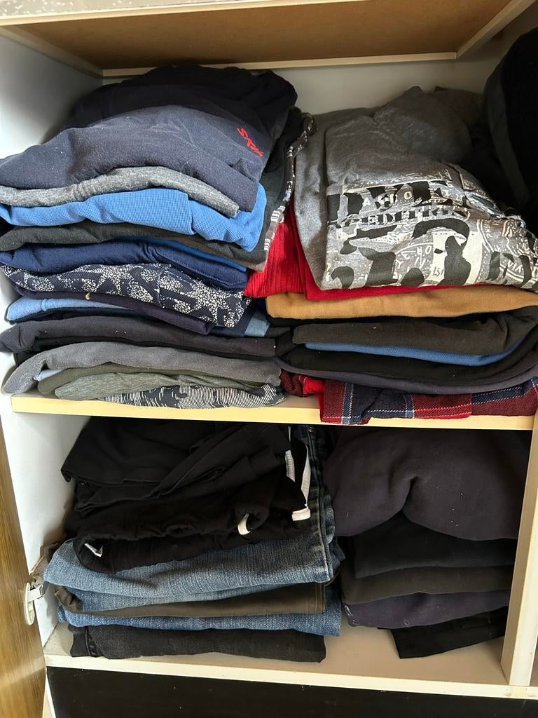 Diverse werkbroeken en spijkerbroeken - Steun Alpe d'HuZes, Ophalen of Verzenden, Gedragen, Blauw, Overige jeansmaten