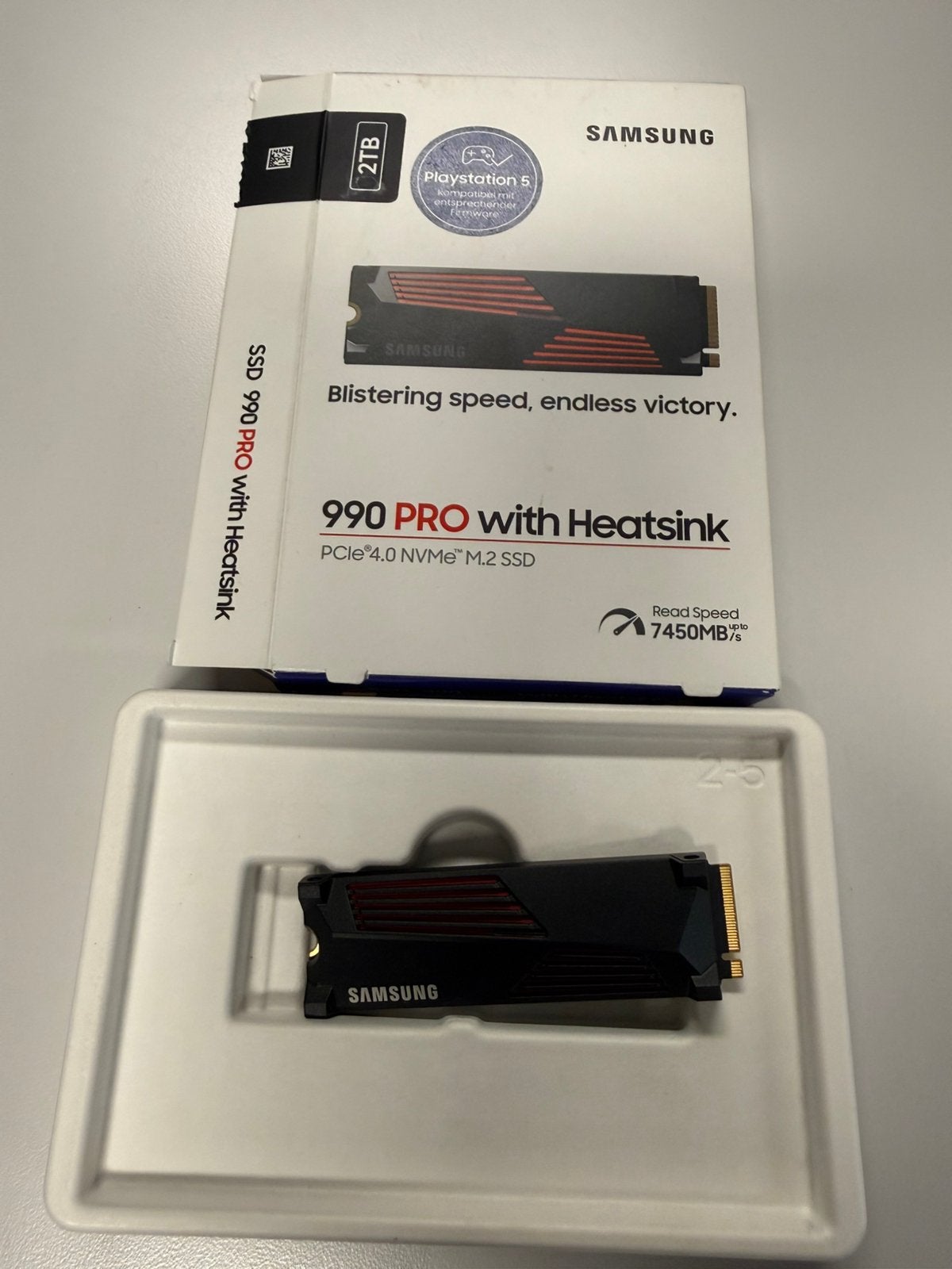 Samsung 990 PRO 2TB heatsink - Voor PC en Playstation 5, Intern, 2TB, SSD, Ophalen of Verzenden