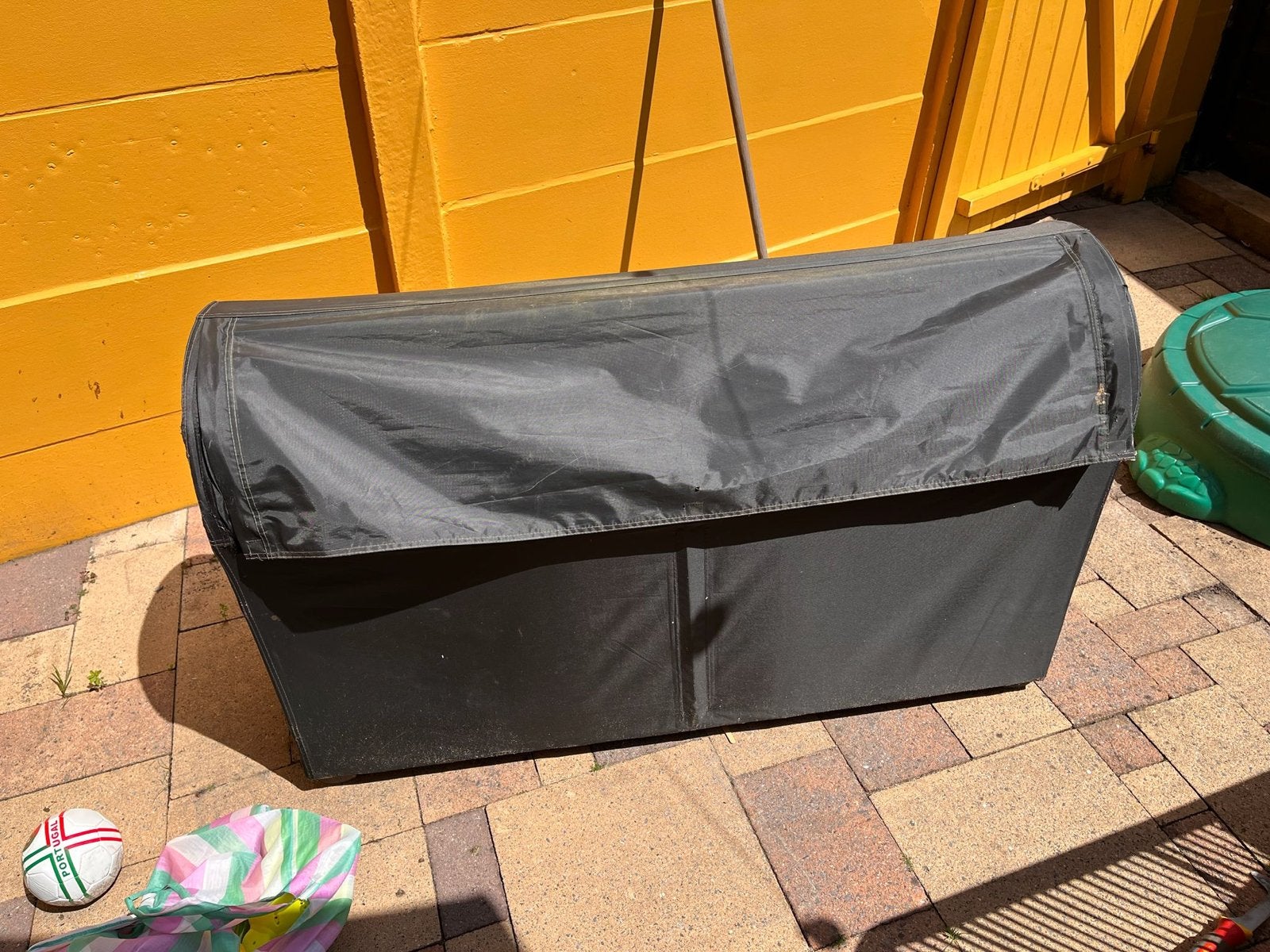 IKEA TOSTERÖ opbergbox voor buiten, zwart, Tuin en Terras, Bergingen en Tuinkasten, Ophalen, Gebruikt, Overige materialen, Overige typen