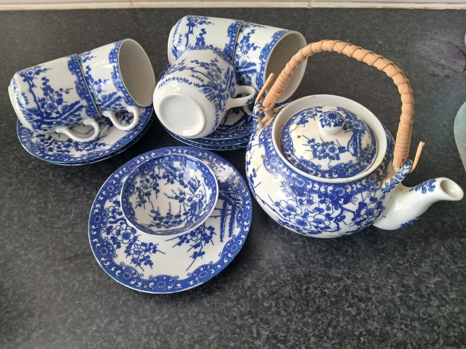 Antiek Chinees theeservies van porselein., Antiek en Kunst, Antiek | Servies compleet, Ophalen