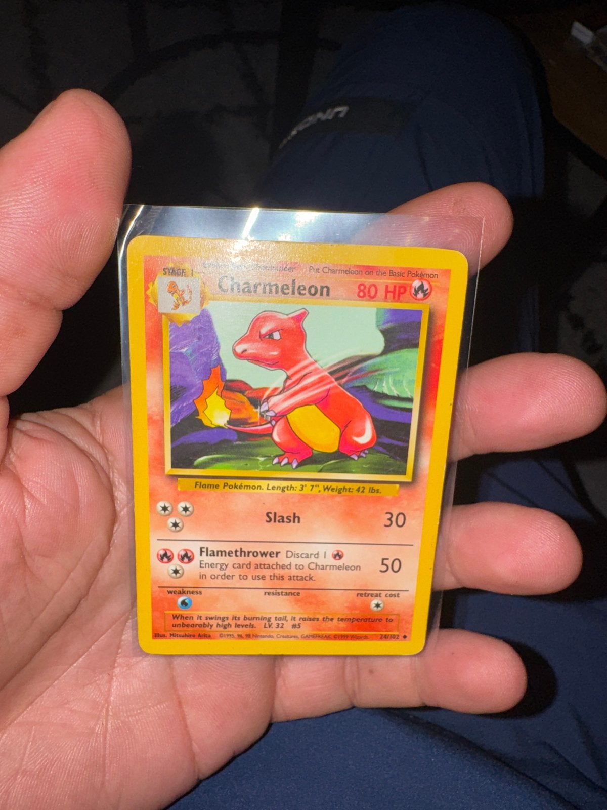 Pokémon Kaart Charmeleon 80 HP Stage 1, Hobby en Vrije tijd, Verzamelkaartspellen | Pokémon, Ophalen of Verzenden, Gebruikt, Losse kaart