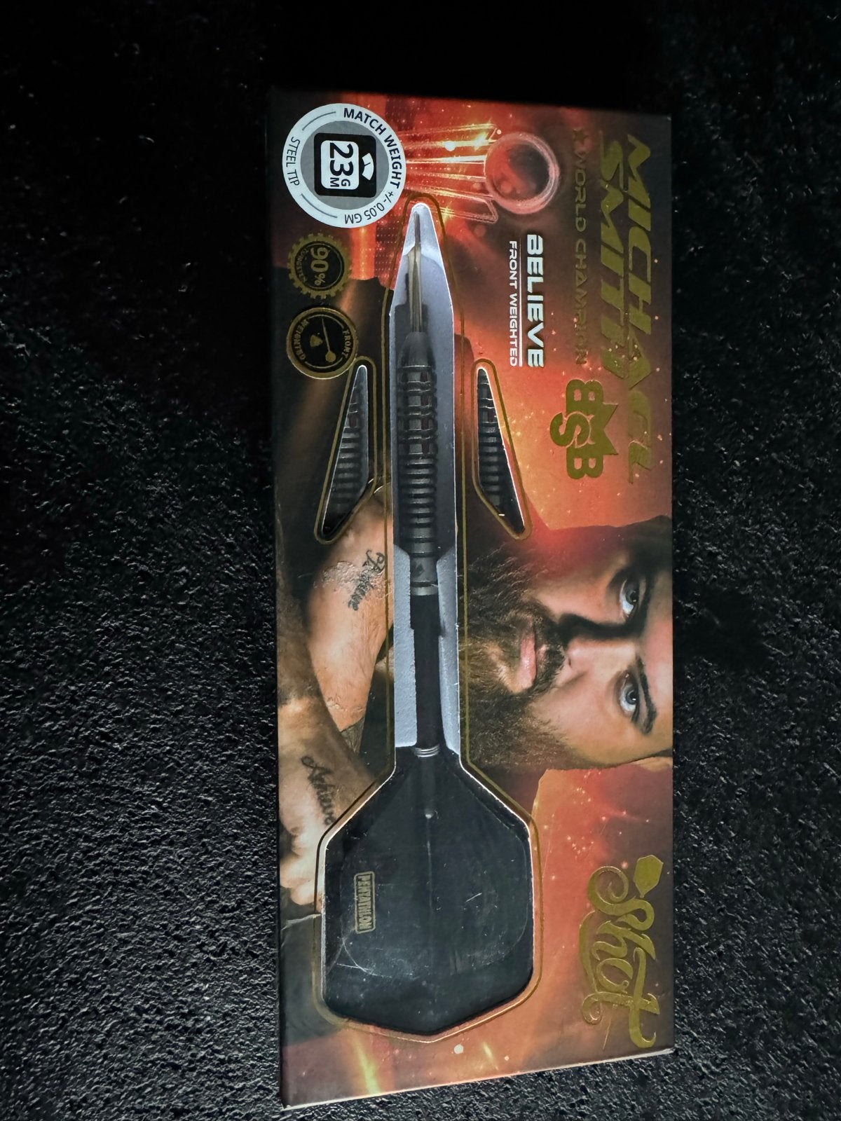 Michael Smith Believe Darts 23g, Ophalen of Verzenden, Gebruikt, Pijlen