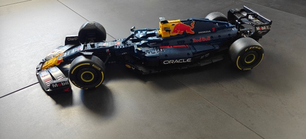 Mould King Red Bull Formule 1 raceauto, Kinderen en Baby's, Lego, Ophalen of Verzenden, Zo goed als nieuw, Compleet
