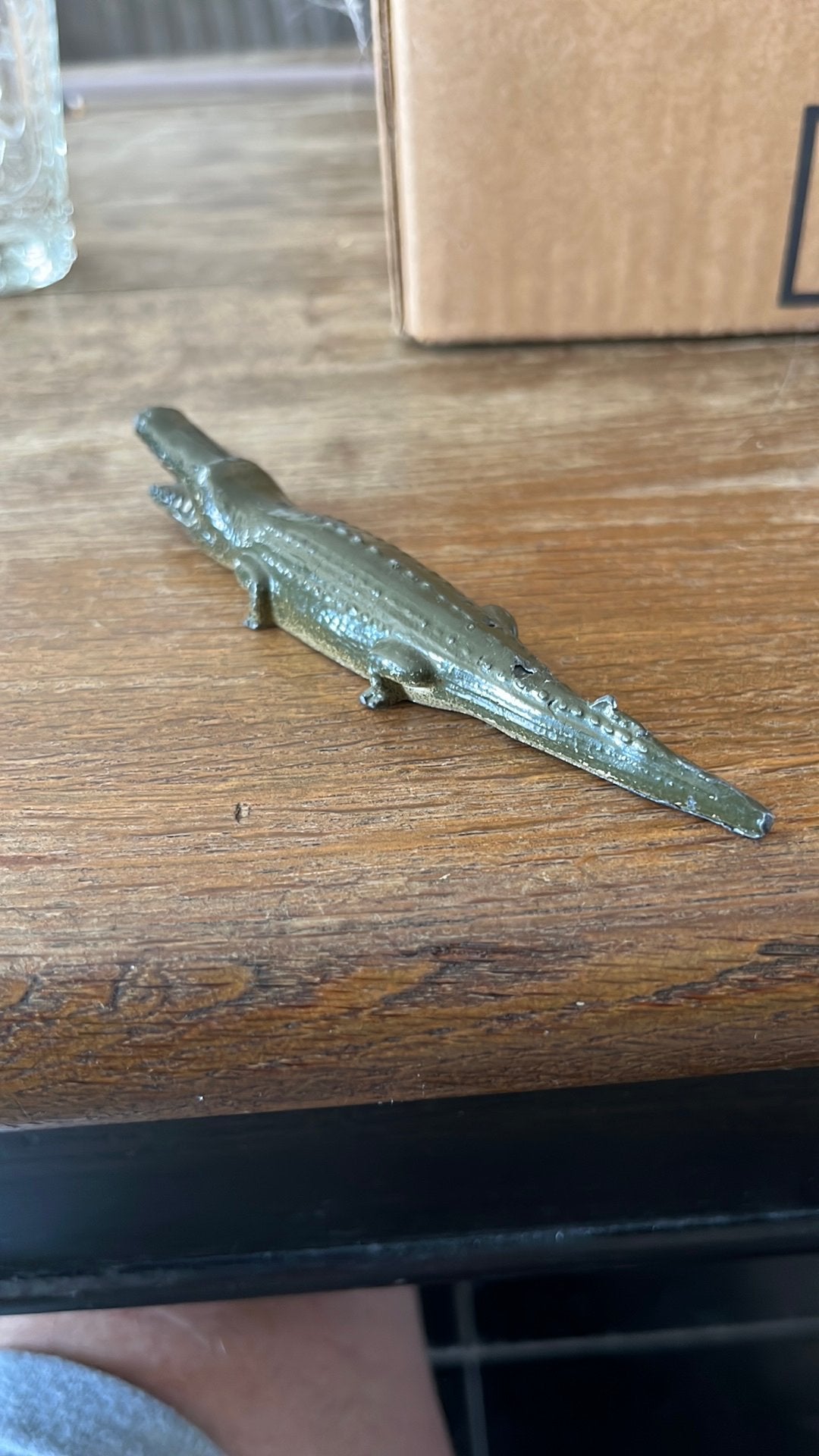 Lood/Tin speelgoed krokodilletje van Britains?, Antiek en Kunst, Antiek | Speelgoed, Ophalen of Verzenden