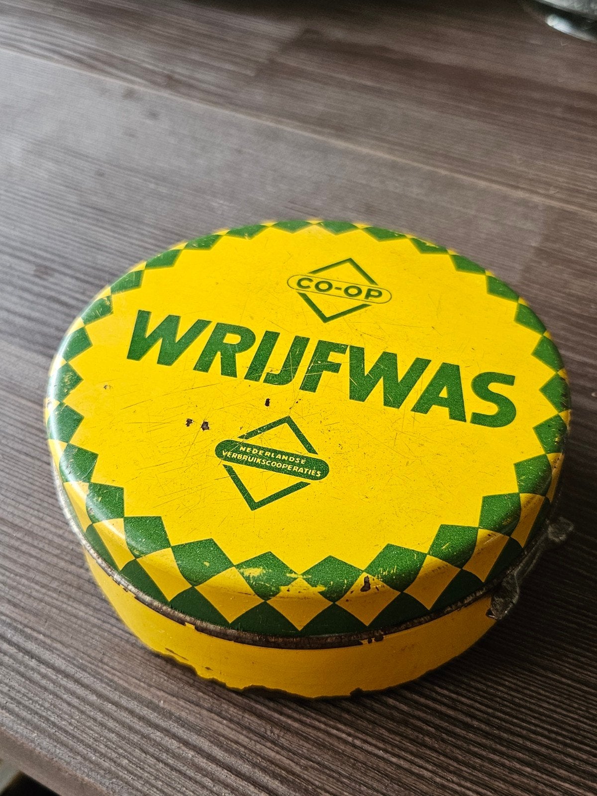 CO-OP Wrijfwas blik - Nederlands p Coöperaties, Verzamelen, Ophalen of Verzenden