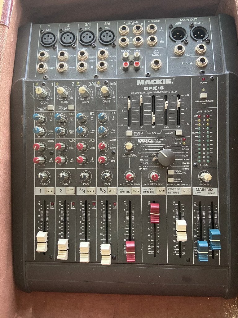 mengpaneel Mackie (kleine prijs) + nanoververb alesis, Ophalen, Gebruikt, Audio