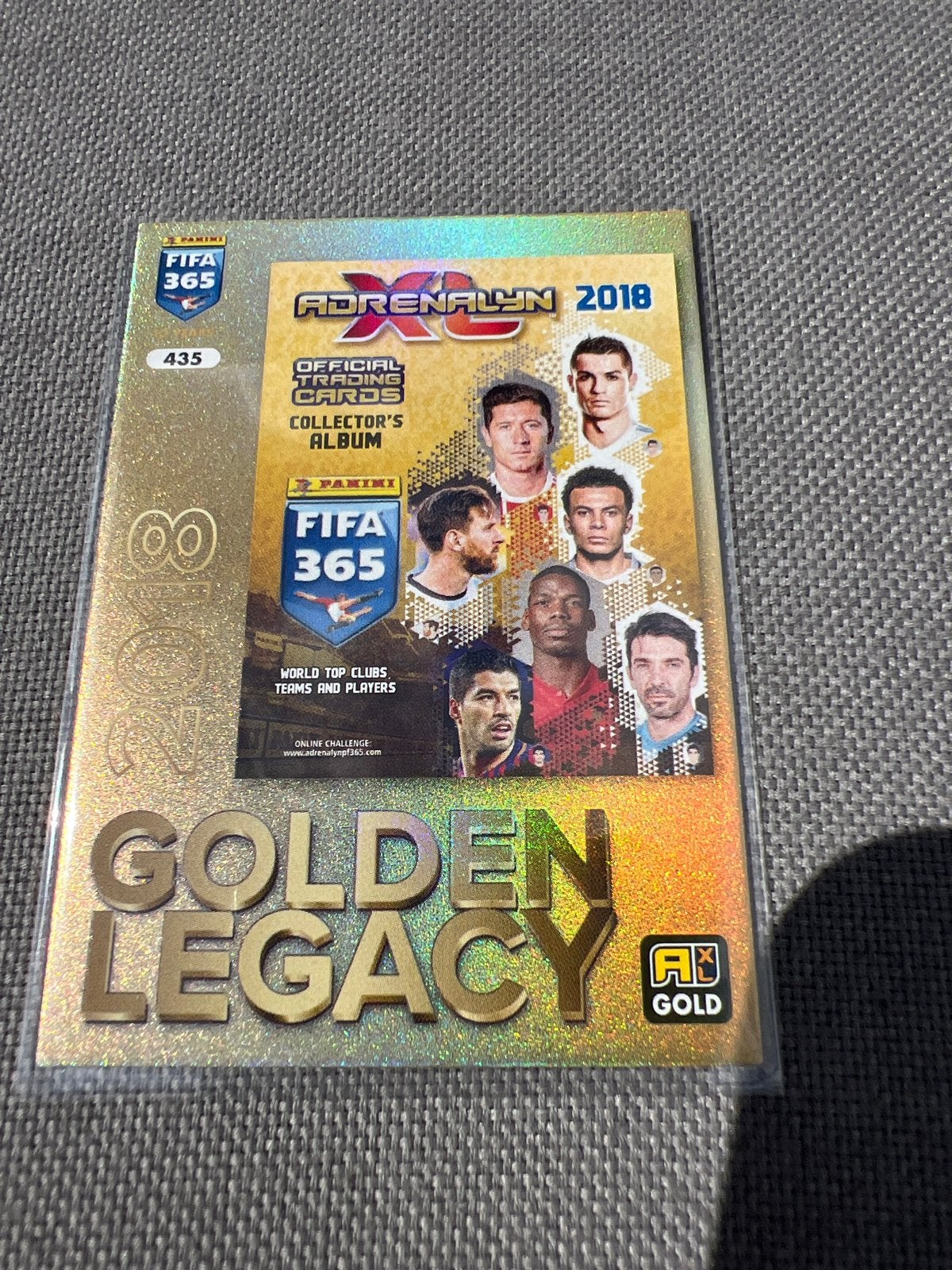 FIFA 365 Adrenalyn XL 2018 Golden Legacy Spelerskaart, Ophalen of Verzenden, Zo goed als nieuw, Overige sporten, Spelerskaart