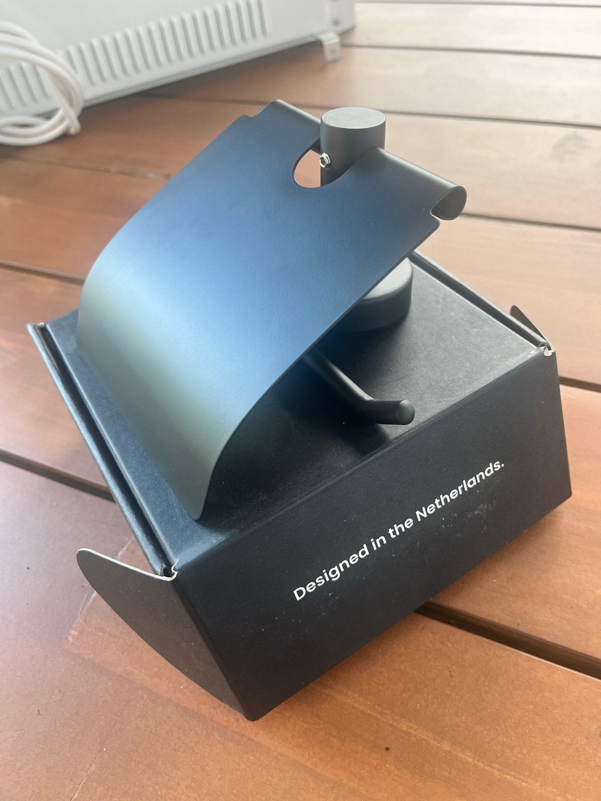 EXUL Zwarte Toiletrolhouder - Modern Design, Ophalen of Verzenden, Zo goed als nieuw