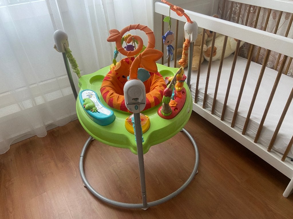 Fisherprice jumperoo, Ophalen, Gebruikt, Speelset, Met licht