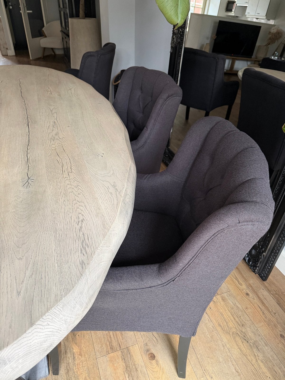6 Kwaliteitsvolle Stoelen - Comfortabel en Stijlvol, Huis en Inrichting, Ophalen, Gebruikt, Overige kleuren, Stof