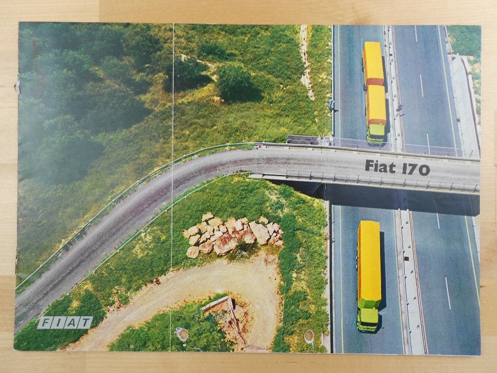 Fiat 170 Brochure ca 1976 – Iveco - Truck Vrachtwagen, Ophalen of Verzenden, Zo goed als nieuw, Overige merken, Fiat
