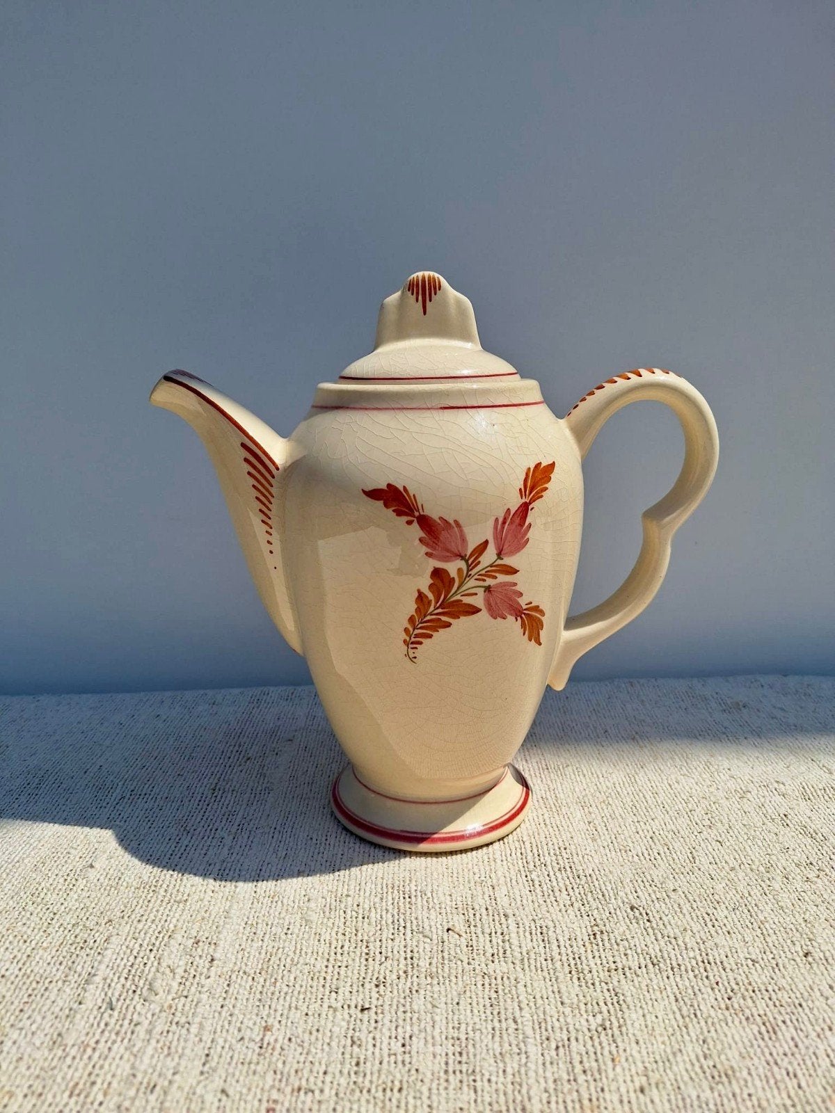 Prachtige vintage brocante koffiekan art deco, Antiek en Kunst, Ophalen of Verzenden