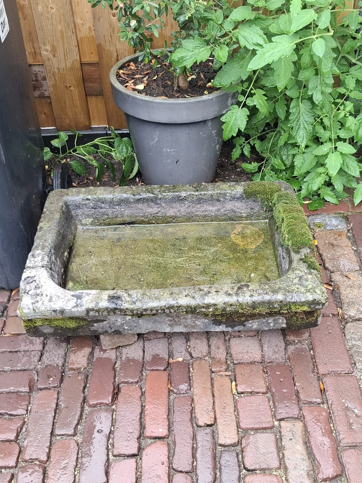 Oude marmezem, vogelbak, bloembak, trog, Ophalen, Overige materialen, Gebruikt, Minder dan 30 cm