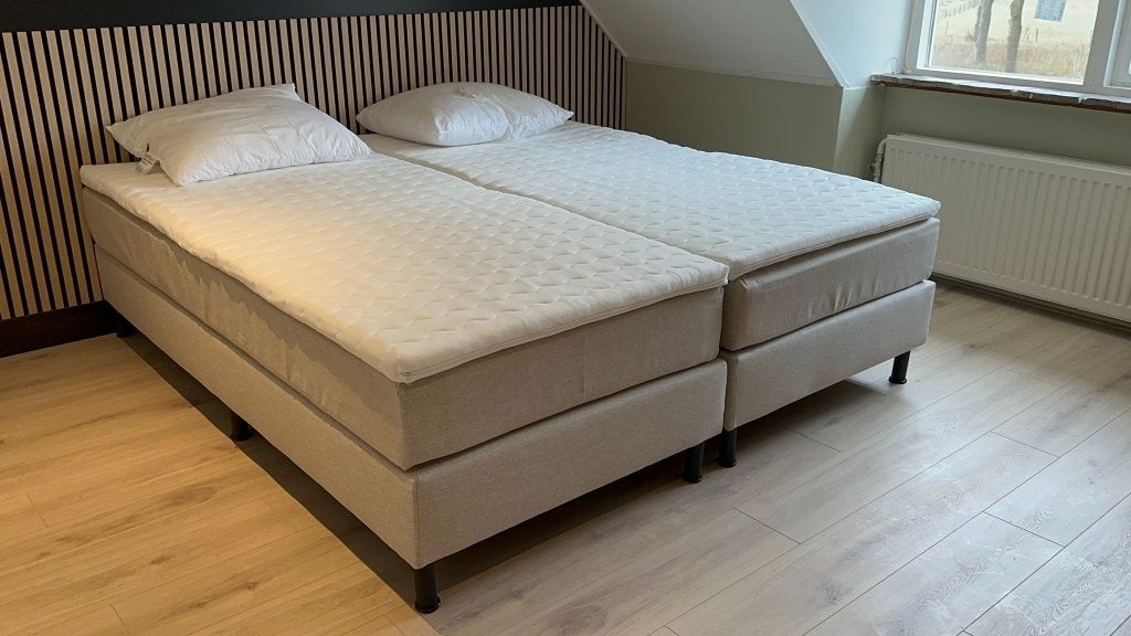 NIEUW Partij Hotel Boxsprings - maat 180x200, Ophalen, Beige, 180 cm, 200 cm