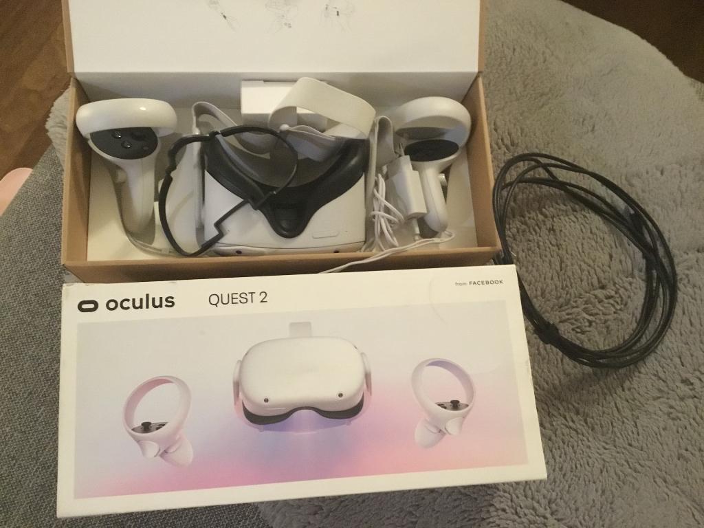 Oculus Quest 2 64 gb zgan, Spelcomputers en Games, Virtual Reality, Ophalen, Zo goed als nieuw, VR-bril, Overige platformen