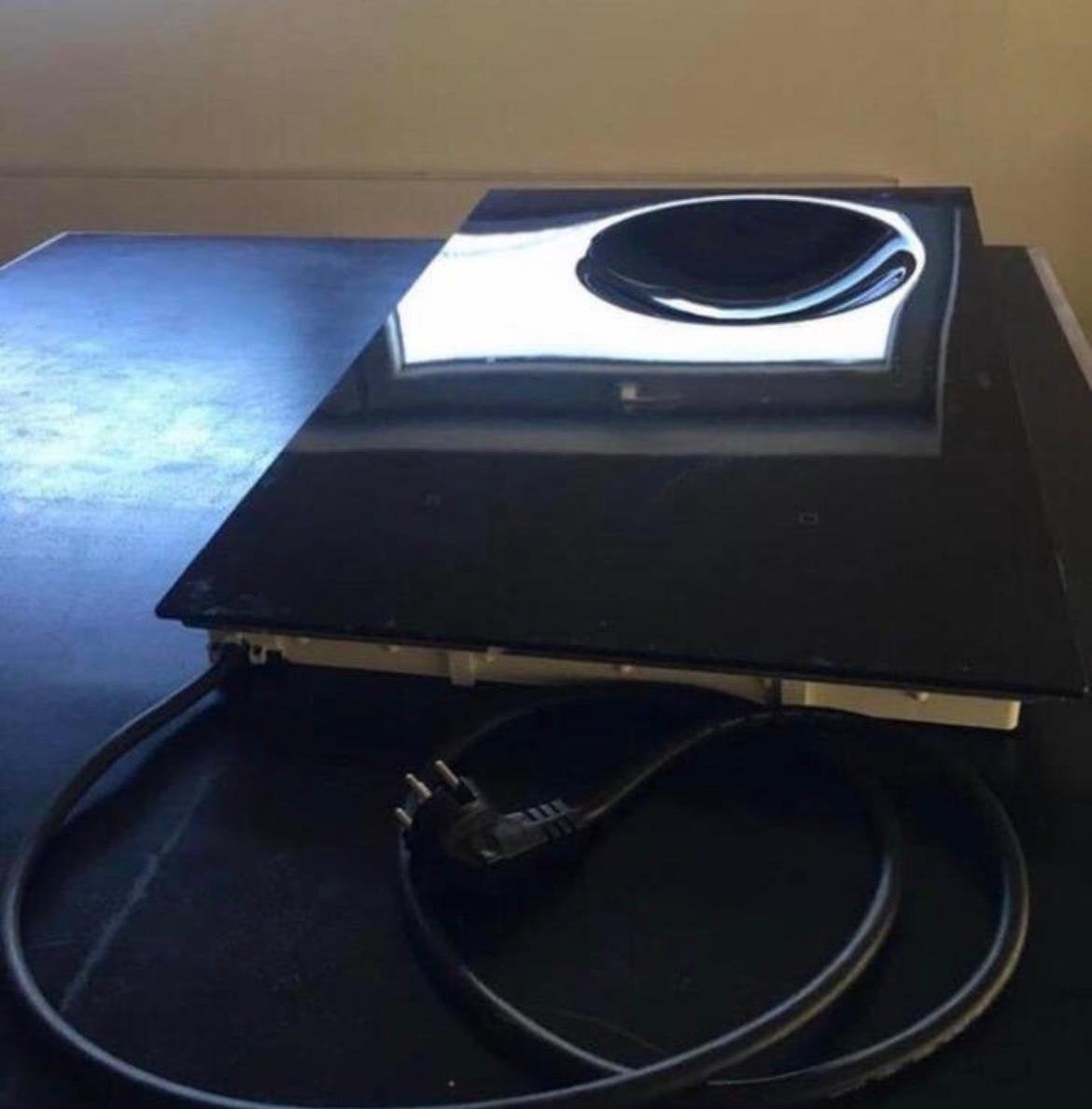 BORETTI design inductie defect kookplaat/ wokpan, Overige typen, Ophalen of Verzenden, Zo goed als nieuw, Zwart