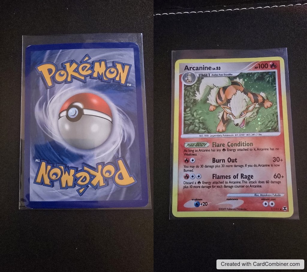 Arcanine Lv.53 (RR 1) - Pokémon, Ophalen of Verzenden, Zo goed als nieuw, Losse kaart, Foil