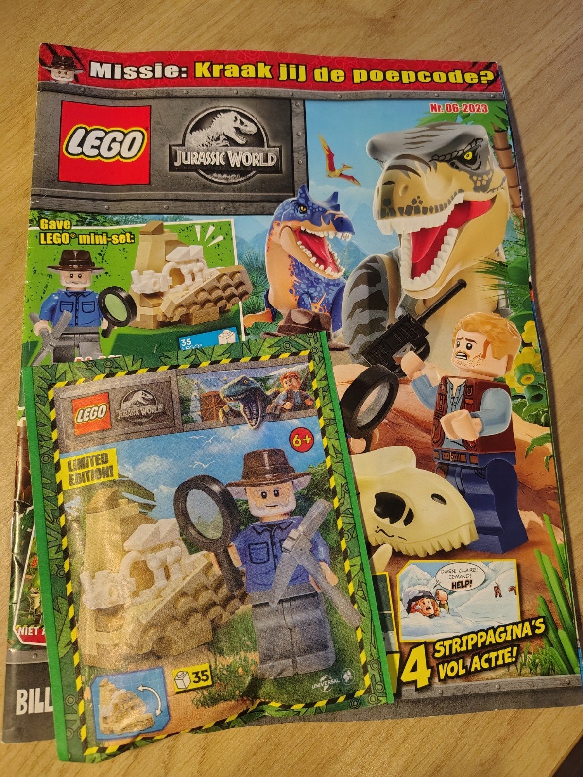 LEGO Jurassic World Magazine met limited edition mini-set, Ophalen of Verzenden, Zo goed als nieuw