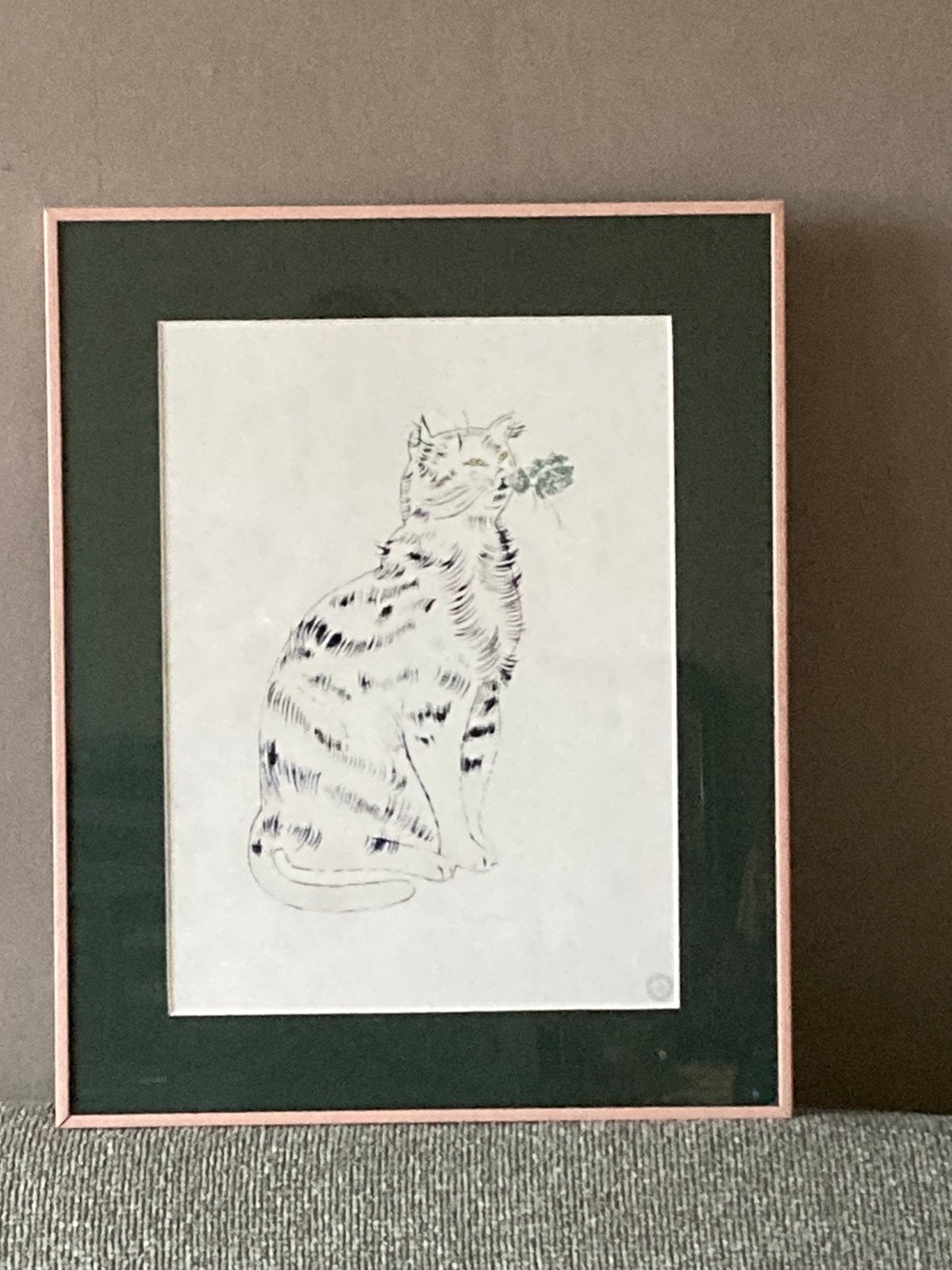 Andy Warhol litho kat Sam 1991 ingelijst, Gestempeld, Ophalen of Verzenden, Lithografie, Dieren en Natuur