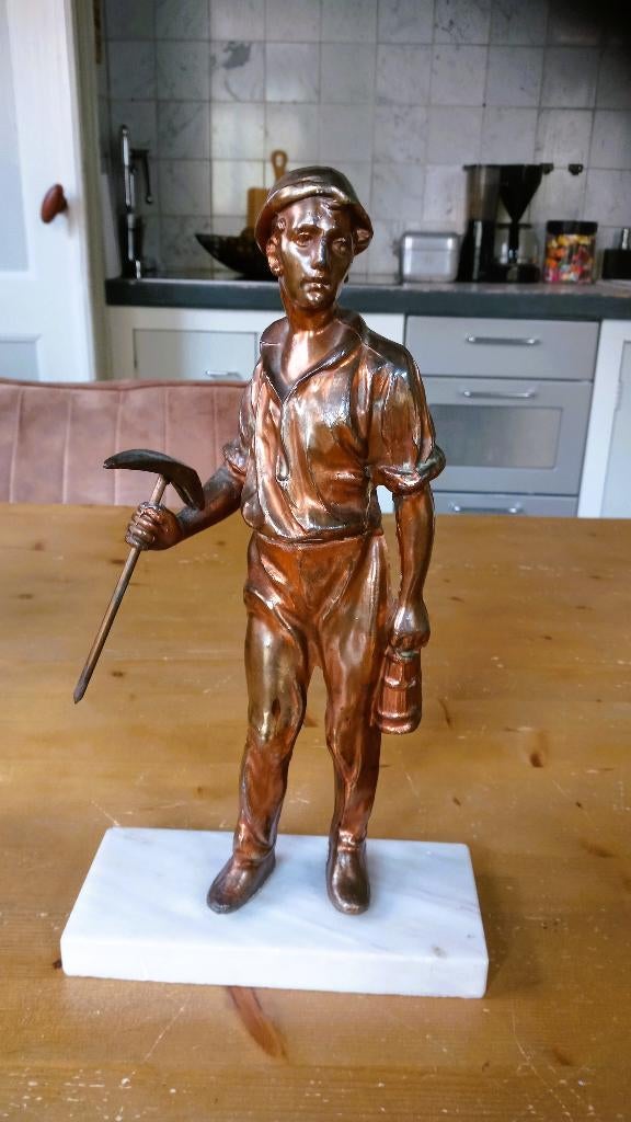 Beeld mijnwerker, Antiek en Kunst, Ophalen of Verzenden