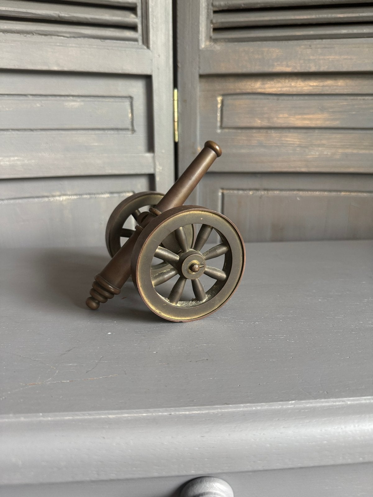 Miniatuur kanon brons, Ophalen of Verzenden, Brons