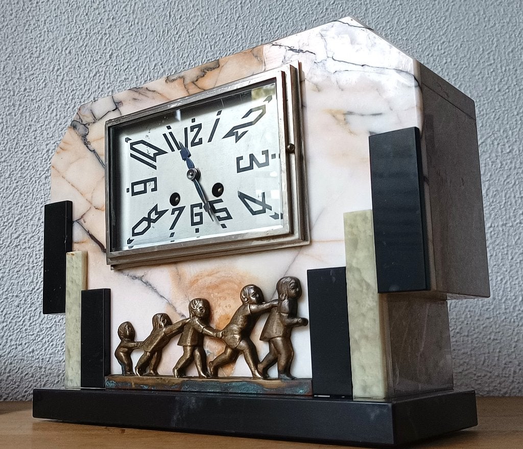 Art -Deco tafelklok - Franse pendule jaren 30/40 -Frankrijk, Ophalen