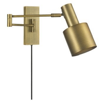 Nordin wandlamp (Karwei) koperkleur, zgan, Ophalen, Met schakelaar, E27 (groot), Zo goed als nieuw