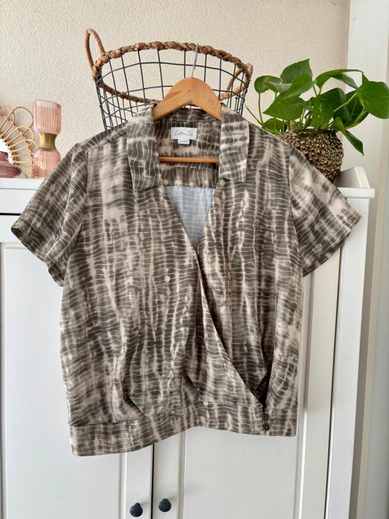 Cotton Club blouse maat xl, Kleding | Dames, Blouses en Tunieken, Ophalen of Verzenden, Zo goed als nieuw, Maat 42/44 (L), Groen