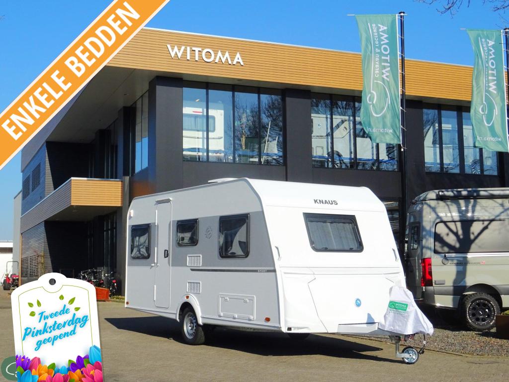 Knaus Sport 460 EU Dit voorjaar op vakantie!, Caravans en Kamperen, Caravans, Standaardzit, Bedrijf, 6 tot 7 meter, Knaus