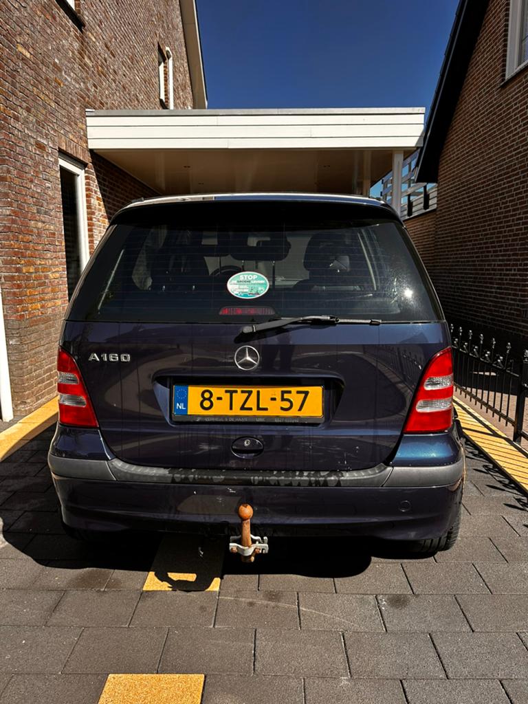 Mercedes-Benz A-Klasse 1.6 A160 2003 Blauw, Auto's, Voorwielaandrijving, 40 €/maand, 4 cilinders, Handgeschakeld