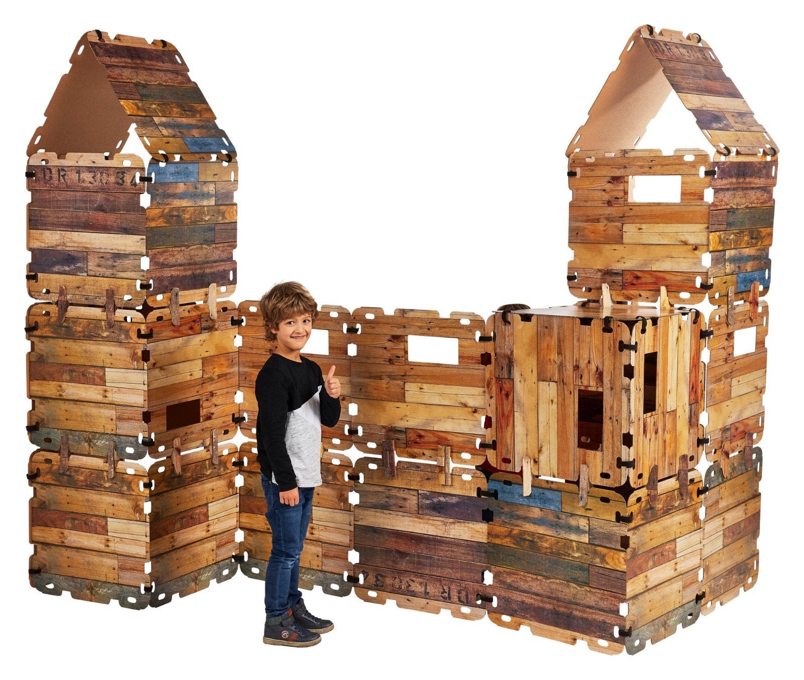 Fantasy Forts Bouwspeelset - 45 platen & accessoires, Ophalen of Verzenden, Zo goed als nieuw