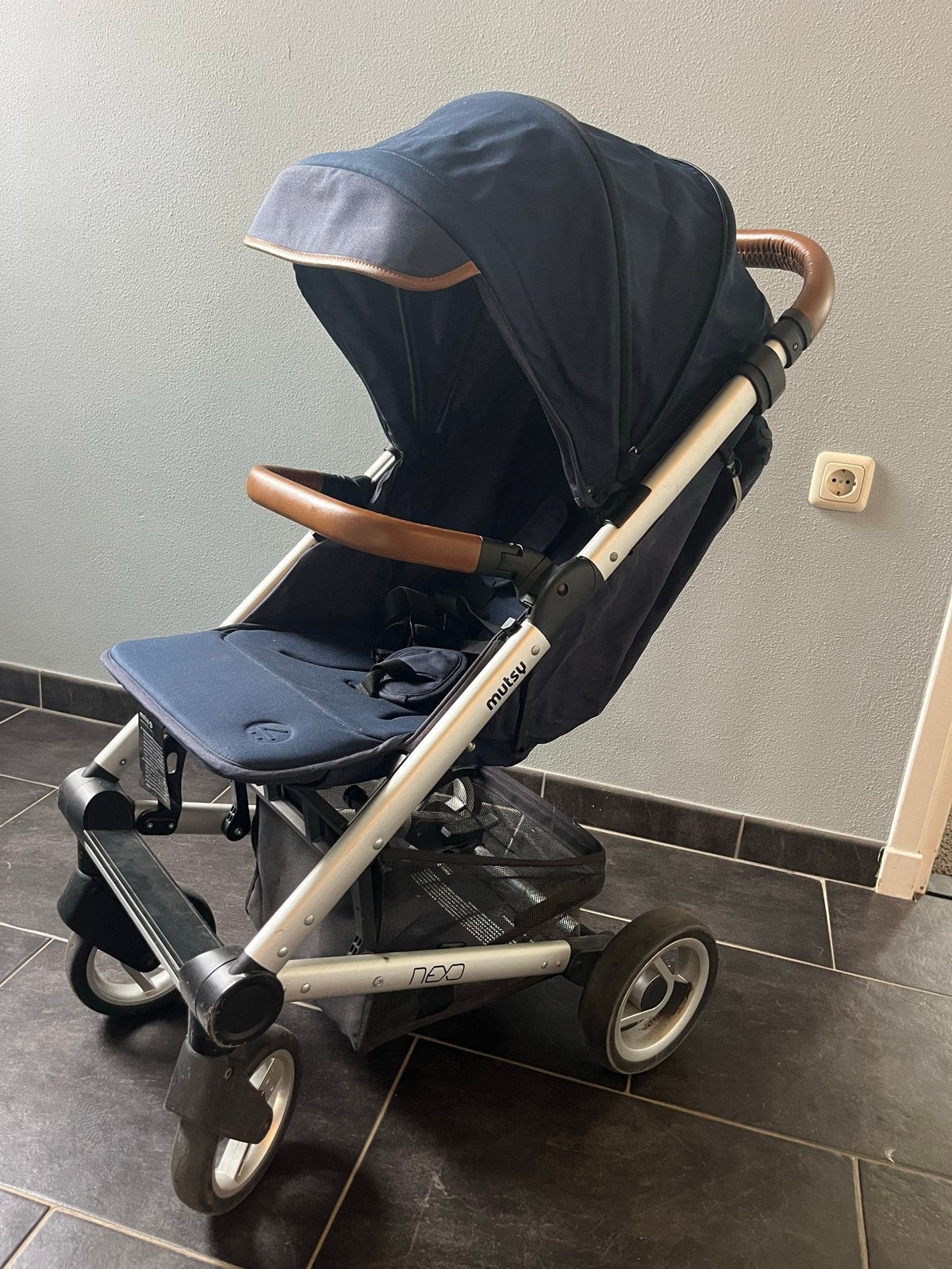 Mutsy Nexo Buggy - Donkerblauw, Volledig Werkend, Ophalen, Gebruikt, Kinderwagen, Mutsy